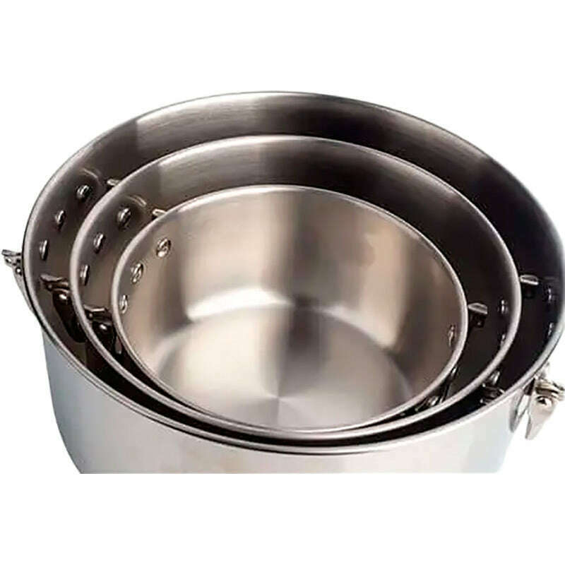 3 Stainless Saucepans + 1 Fits-all Glass Lid SaucePan 3 Stainless Saucepans + 1 Fits-all Glass Lid 3 Stainless Saucepans + 1 Fits-all Glass Lid MasterPro