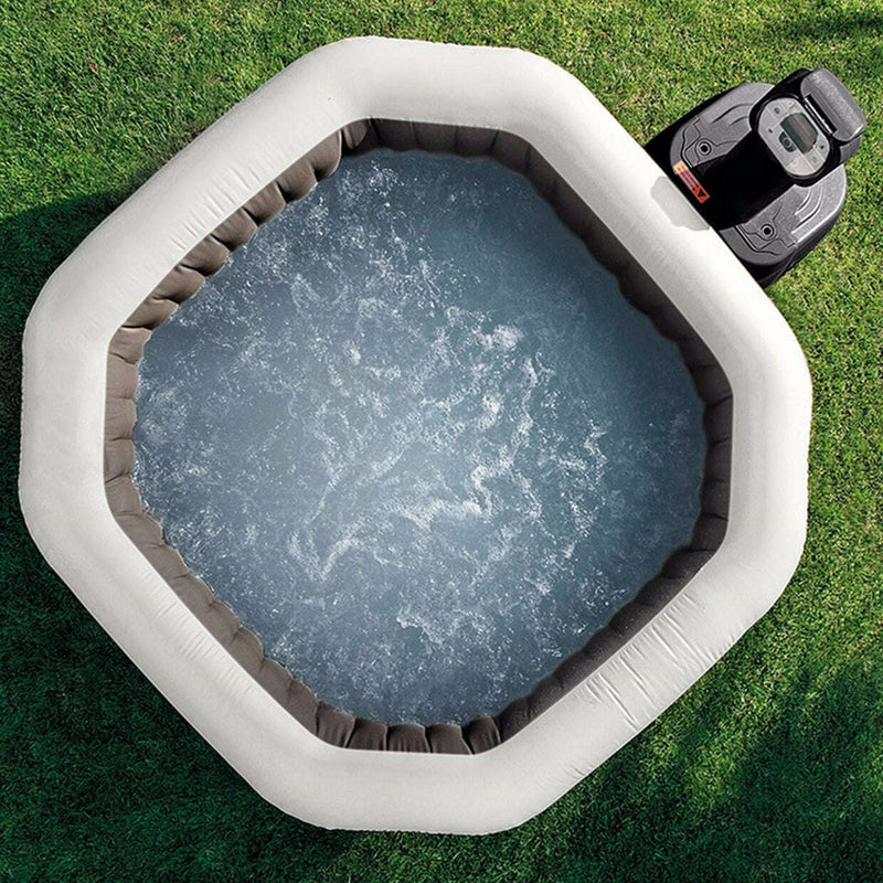 Purespa Jet & Bubble Deluxe 218*71Cm Octagon 6Pers Spa Bubble Pools Purespa Jet & Bubble Deluxe 218*71Cm Octagon 6Pers Purespa Jet & Bubble Deluxe 218*71Cm Octagon 6Pers Intex