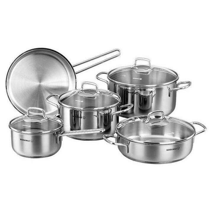 PERLA Cookware Set (9 pcs) Cookware Sets PERLA Cookware Set (9 pcs) PERLA Cookware Set (9 pcs) Korkmaz