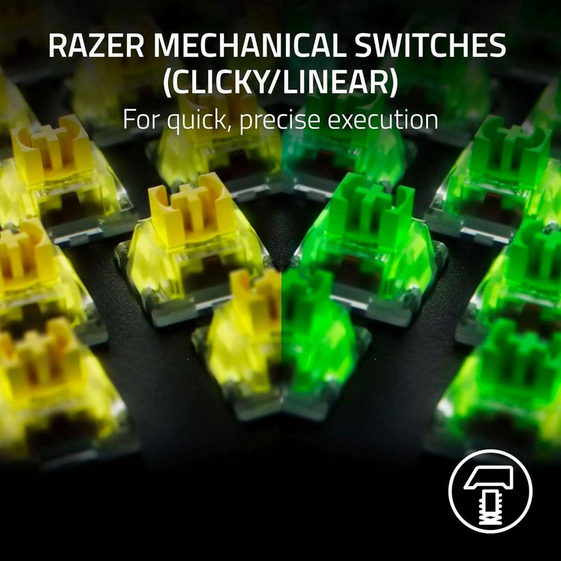 BlackWidow V4 X – Mechanical Gaming Keyboard: Green Switches Tactile & Clicky Gaming BlackWidow V4 X – Mechanical Gaming Keyboard: Green Switches Tactile & Clicky BlackWidow V4 X – Mechanical Gaming Keyboard: Green Switches Tactile & Clicky Razer