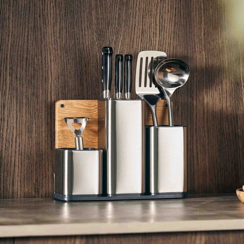 CounterStore™ Stainless-steel Worktop Organiser Kitchen Organizers CounterStore™ Stainless-steel Worktop Organiser CounterStore™ Stainless-steel Worktop Organiser Joseph Joseph