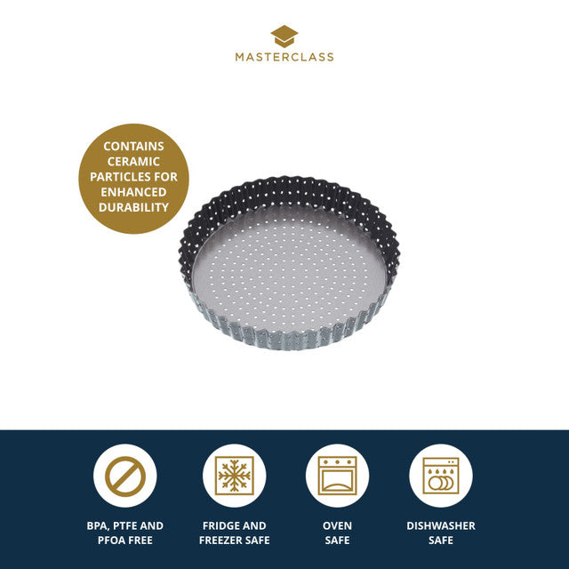 KitchenCraft MasterClass Crusty Bake Non-Stick Fluted Round Quiche Tin, 23cm Serving Platters KitchenCraft MasterClass Crusty Bake Non-Stick Fluted Round Quiche Tin, 23cm KitchenCraft MasterClass Crusty Bake Non-Stick Fluted Round Quiche Tin, 23cm KitchenCraft