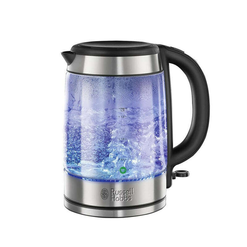 1.7L Illuminating Glass Kettle Water Kettle 1.7L Illuminating Glass Kettle 1.7L Illuminating Glass Kettle Russell Hobbs