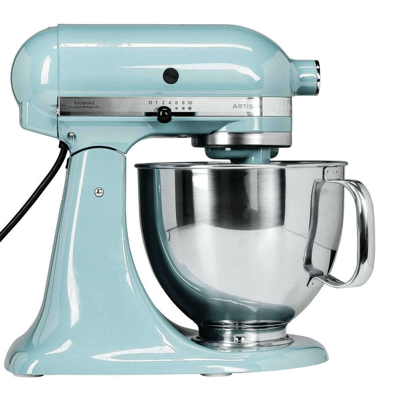 4.8L Artisan Stand Mixer, Ice Blue + Poring Shield & Extra Bowl Food Mixers & Blenders 4.8L Artisan Stand Mixer, Ice Blue + Poring Shield & Extra Bowl 4.8L Artisan Stand Mixer, Ice Blue + Poring Shield & Extra Bowl KitchenAid