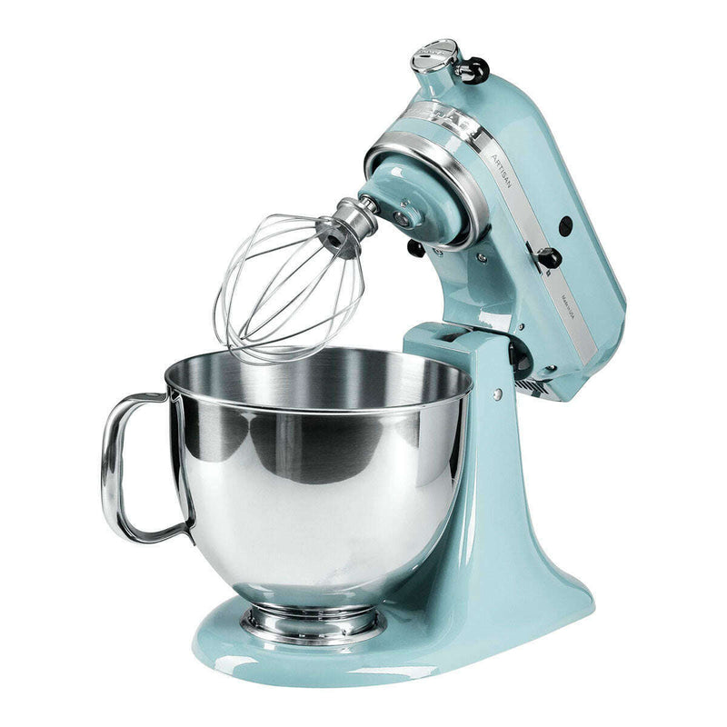 4.8L Artisan Stand Mixer, Ice Blue + Poring Shield & Extra Bowl Food Mixers & Blenders 4.8L Artisan Stand Mixer, Ice Blue + Poring Shield & Extra Bowl 4.8L Artisan Stand Mixer, Ice Blue + Poring Shield & Extra Bowl KitchenAid