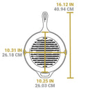 LODGE 26Cm Seasoned Cast Iron Grill Pan Cast Iron LODGE 26Cm Seasoned Cast Iron Grill Pan LODGE 26Cm Seasoned Cast Iron Grill Pan Lodge