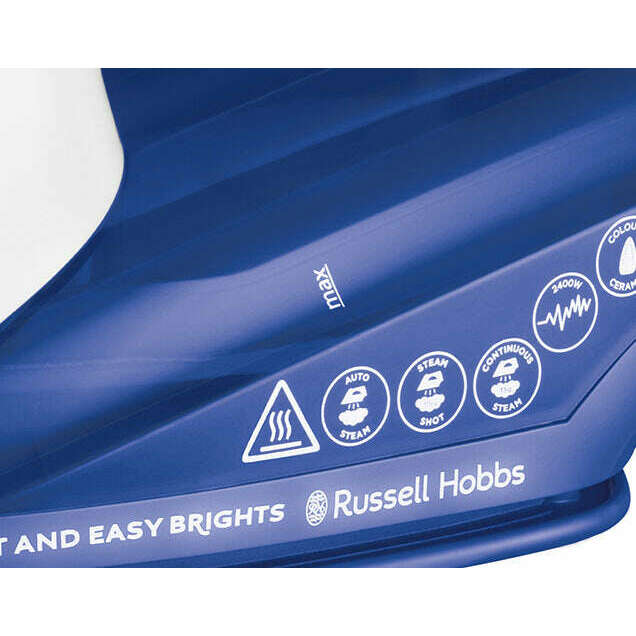 Light & Easy Brights Sapphire Iron Ironing Machine Light & Easy Brights Sapphire Iron Light & Easy Brights Sapphire Iron Russell Hobbs