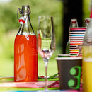 1L Glass Swing Flip Top Lid Bottle