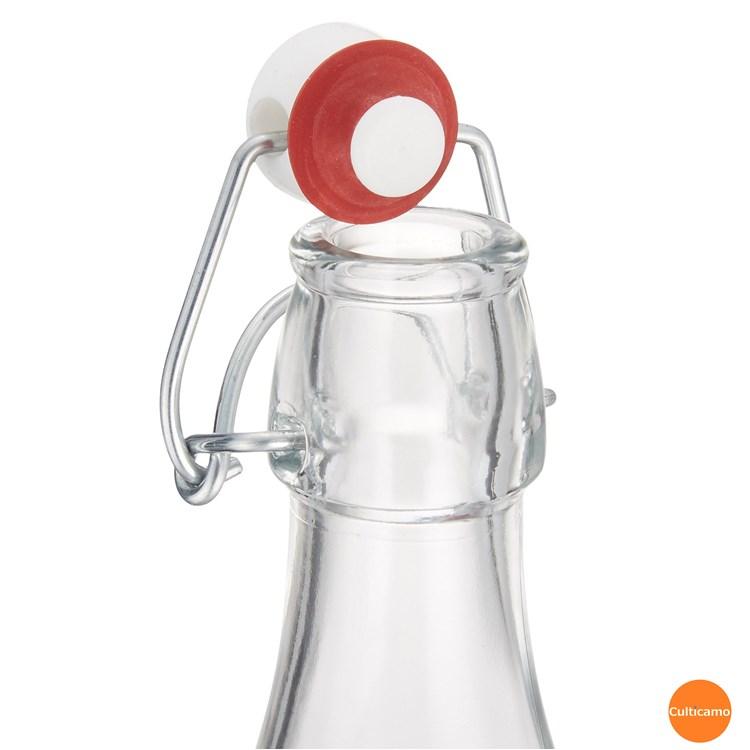 BORMIOLLI  1L Glass Swing Flip Top Lid Bottle