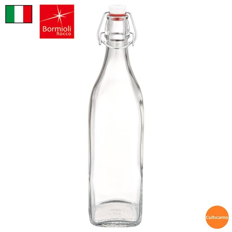 BORMIOLLI  1L Glass Swing Flip Top Lid Bottle