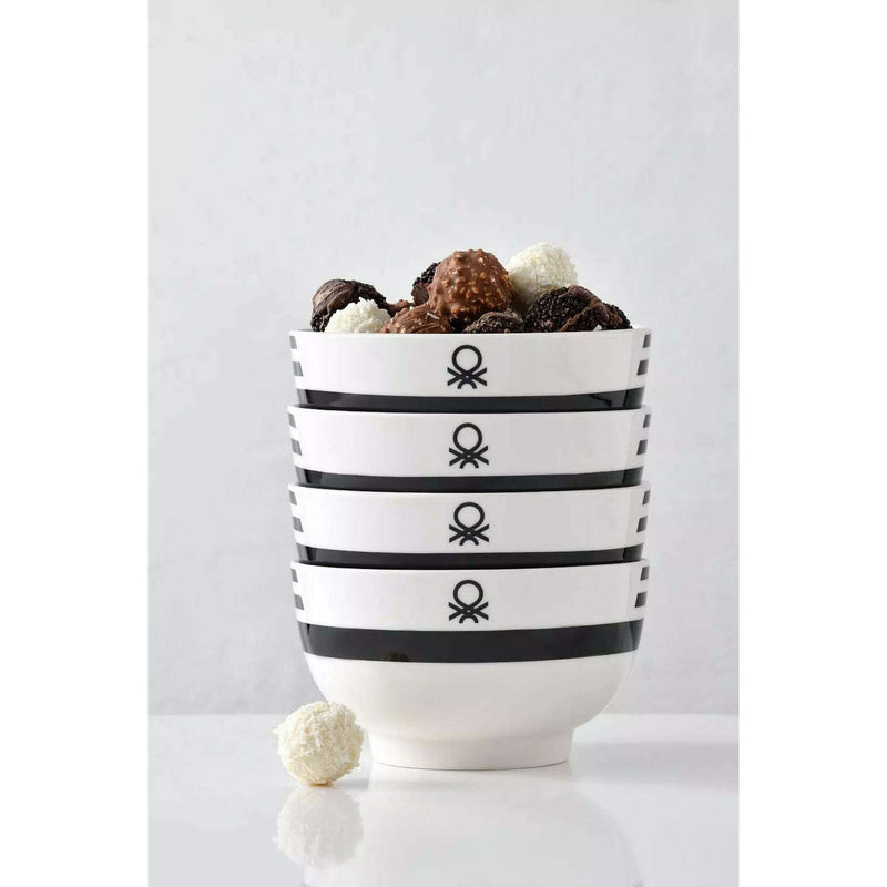 Black&White Collection, Set of 4 Bowls Bowl Set Black&White Collection, Set of 4 Bowls Black&White Collection, Set of 4 Bowls United Colors of Benetton