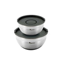 Set of 2 Stainless Steel Bowls With Lids Bowl Set Set of 2 Stainless Steel Bowls With Lids Set of 2 Stainless Steel Bowls With Lids MasterPro