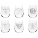 Set of 6 Silver and Transparent Glasses Glass cups Set of 6 Silver and Transparent Glasses Set of 6 Silver and Transparent Glasses Tognana