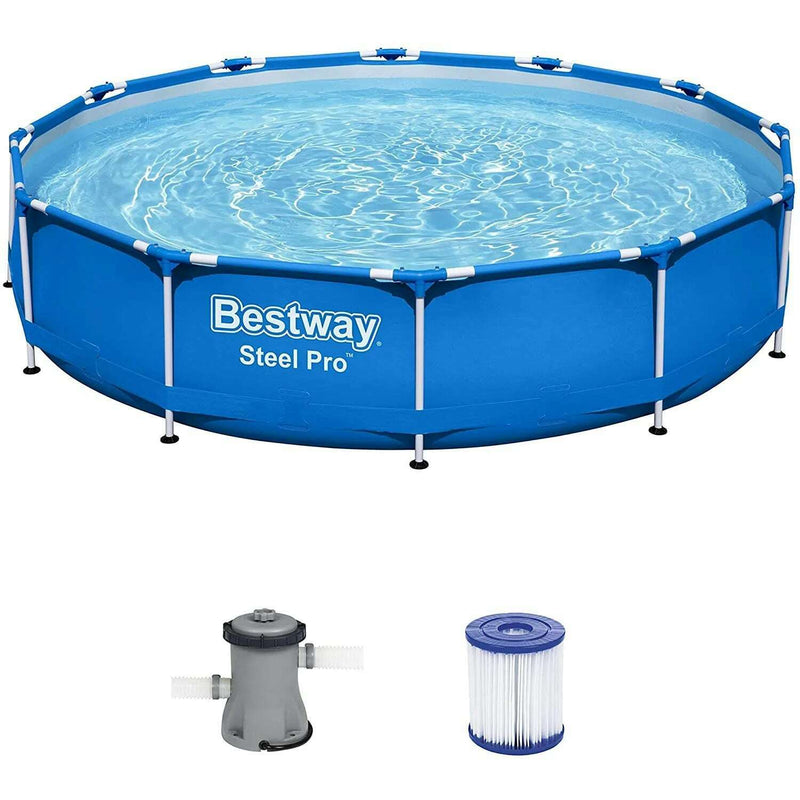 Pro Round Swimming Pool 366 x 76 cm, Filter Pump Included home pool Pro Round Swimming Pool 366 x 76 cm, Filter Pump Included Pro Round Swimming Pool 366 x 76 cm, Filter Pump Included Bestway