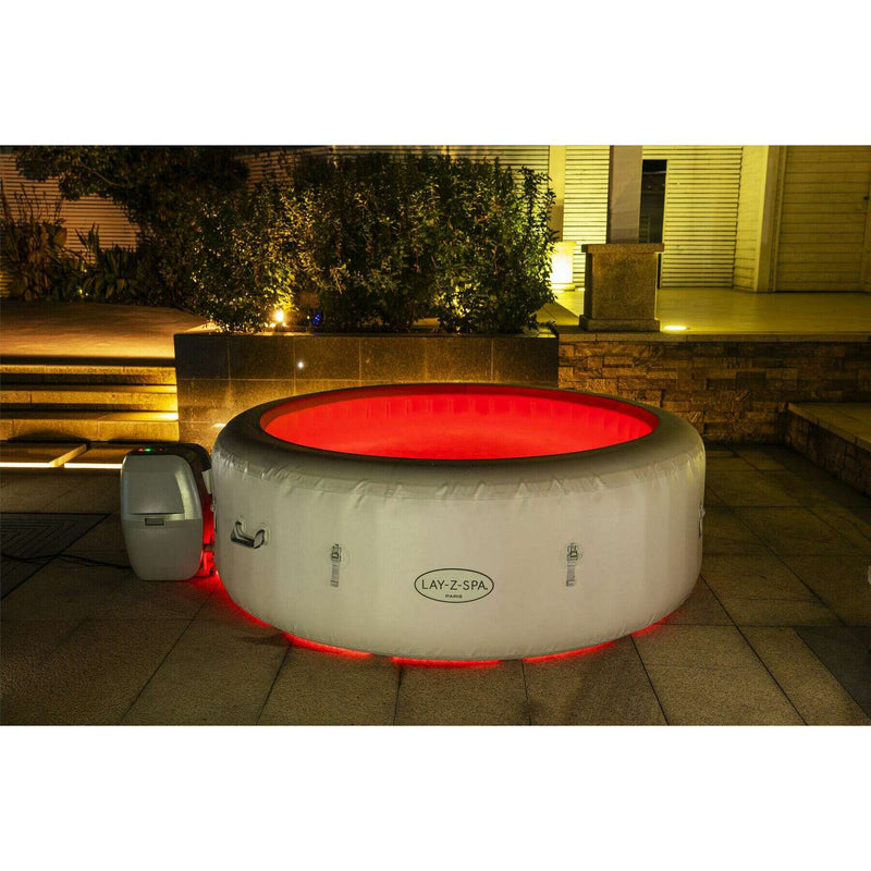 Lay-Z-Spa Paris AirJet Spa with LED 196x66cm, 4-6 persons Spa Bubble Pools Lay-Z-Spa Paris AirJet Spa with LED 196x66cm, 4-6 persons Lay-Z-Spa Paris AirJet Spa with LED 196x66cm, 4-6 persons Bestway