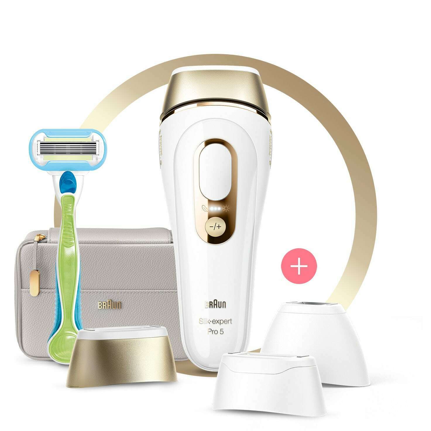 Silk Expert Pro 5 IPL With Wide Head, Precision Head, Venus Razor & So