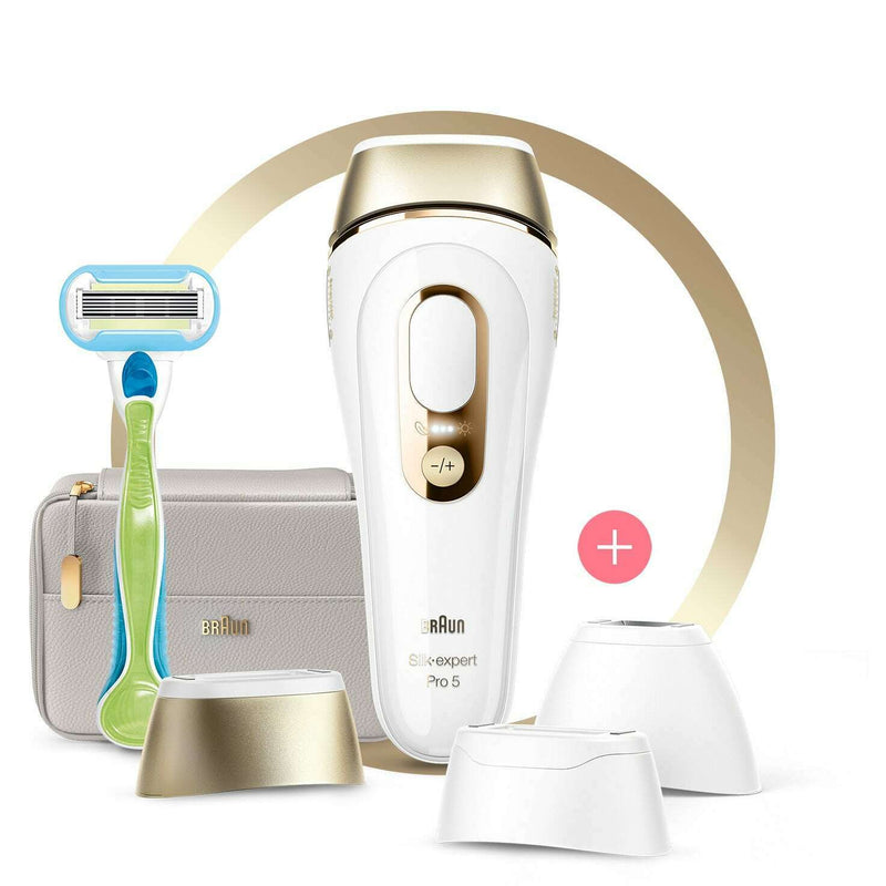 Silk Expert Pro 5 IPL With Wide Head, Precision Head, Venus Razor & Soft Pouch Laser & IPL Hair Removal Devices Silk Expert Pro 5 IPL With Wide Head, Precision Head, Venus Razor & Soft Pouch Silk Expert Pro 5 IPL With Wide Head, Precision Head, Venus Razor & Soft Pouch Braun