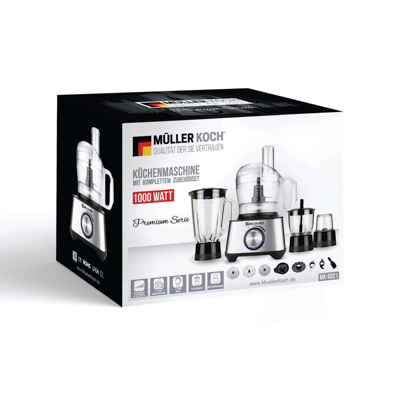 Multifunctional Food Processor – 1000W – 1.2L food processor Multifunctional Food Processor – 1000W – 1.2L Multifunctional Food Processor – 1000W – 1.2L Muller Koch