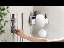 EasyStore Corner Shower Shelf with Removable Mirror
