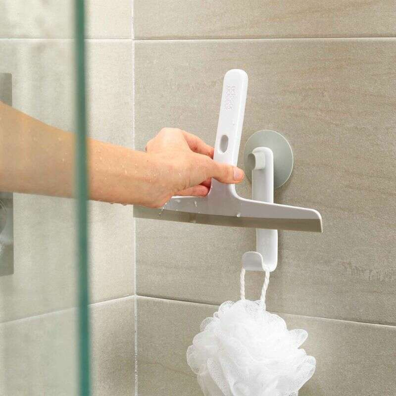 EasyStore™ Light Grey Shower Squeegee with Storage Hook Bathroom Accessories EasyStore™ Light Grey Shower Squeegee with Storage Hook EasyStore™ Light Grey Shower Squeegee with Storage Hook Joseph Joseph