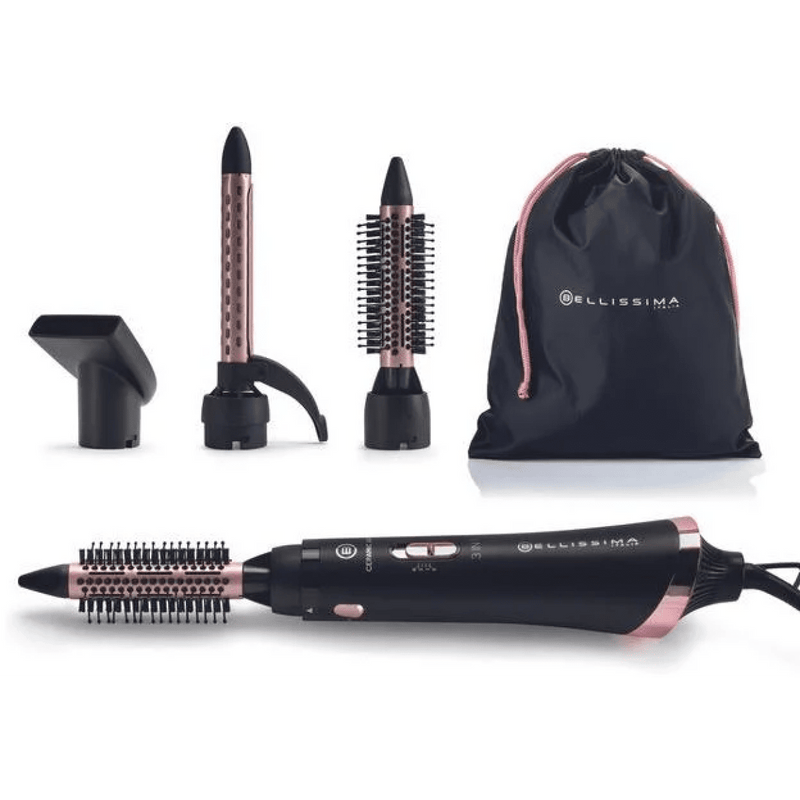 Hot Hair Styler, 3 in 1  Dry&Style System, 800w Airbrushes Hot Hair Styler, 3 in 1  Dry&Style System, 800w Hot Hair Styler, 3 in 1  Dry&Style System, 800w Bellissima