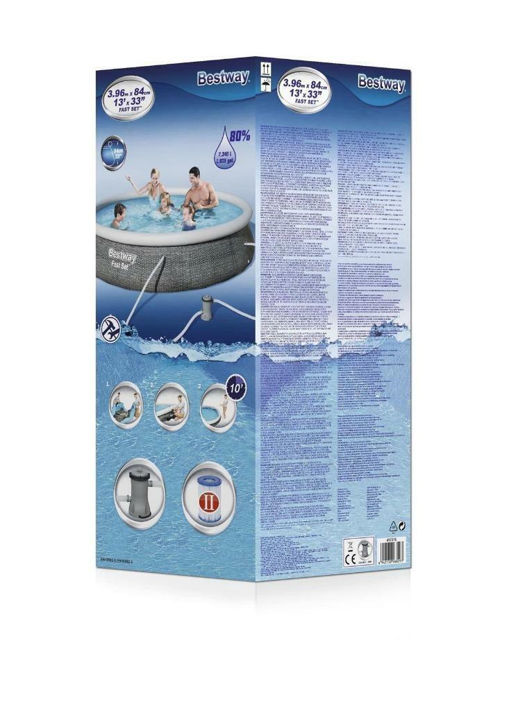 Pool Set Fast 3.96 m x 84 cm home pool Pool Set Fast 3.96 m x 84 cm Pool Set Fast 3.96 m x 84 cm Bestway