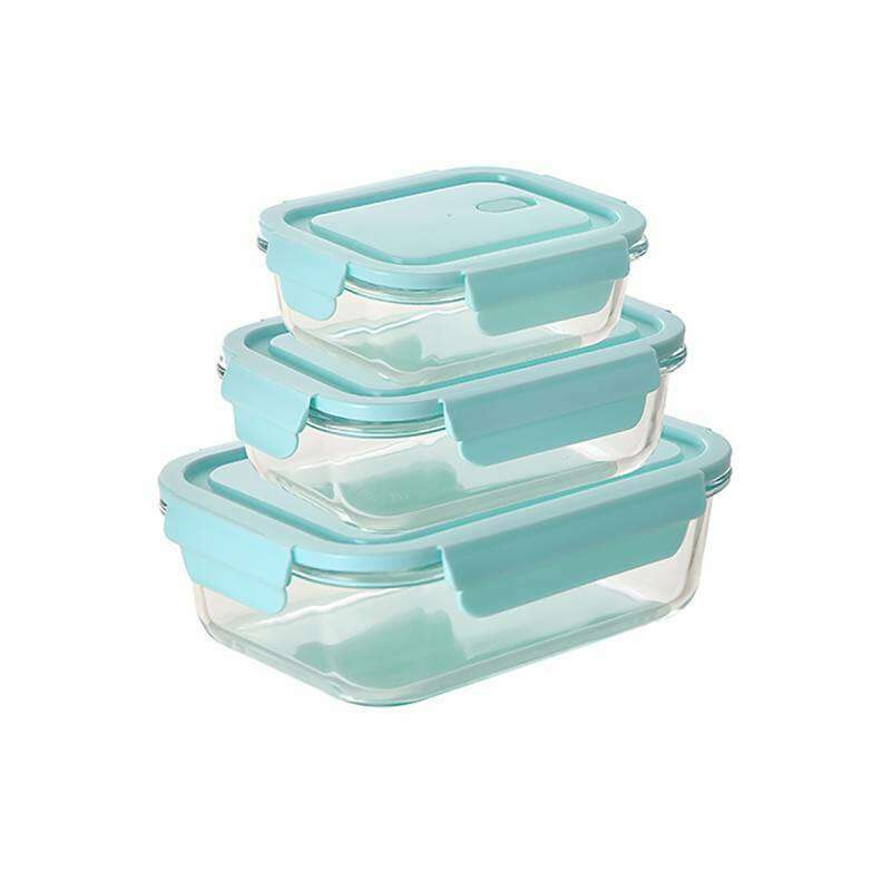 Set of 3 Rectangular Food Containers