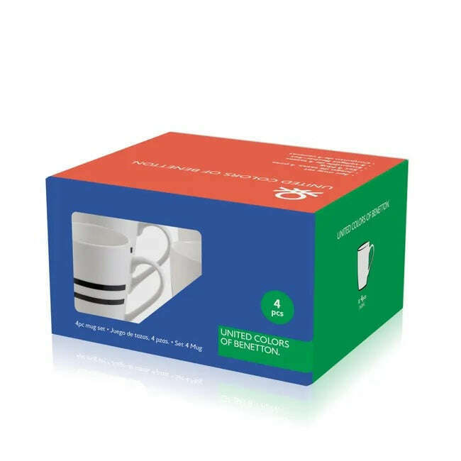 Black&White Collection, Set of 4 Mugs Mugs Black&White Collection, Set of 4 Mugs Black&White Collection, Set of 4 Mugs United Colors of Benetton