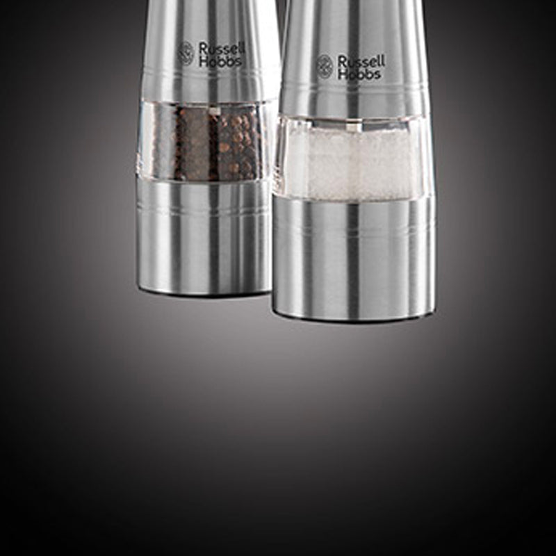 Stainless Steel Salt & Pepper Grinder Salt & Pepper Shakers Stainless Steel Salt & Pepper Grinder Stainless Steel Salt & Pepper Grinder Russell Hobbs