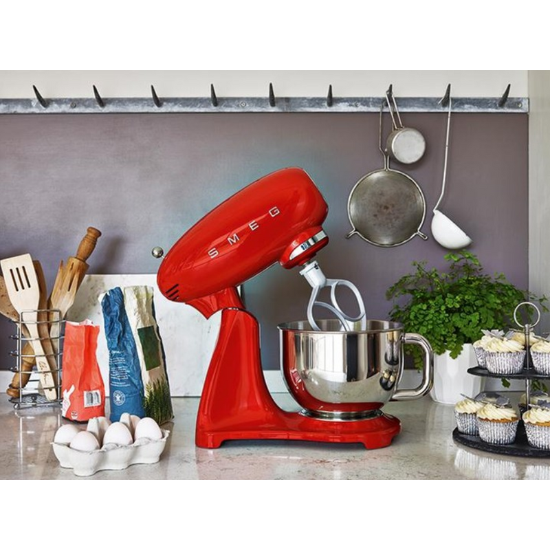 50's Style Aesthetic - Stand Mixer Color Full Red 800W Stand Mixer 50's Style Aesthetic - Stand Mixer Color Full Red 800W 50's Style Aesthetic - Stand Mixer Color Full Red 800W Smeg