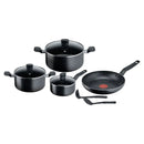 SuperCook Dark Stone 9 pieces Set Mineralia Cooking set SuperCook Dark Stone 9 pieces Set Mineralia SuperCook Dark Stone 9 pieces Set Mineralia Tefal