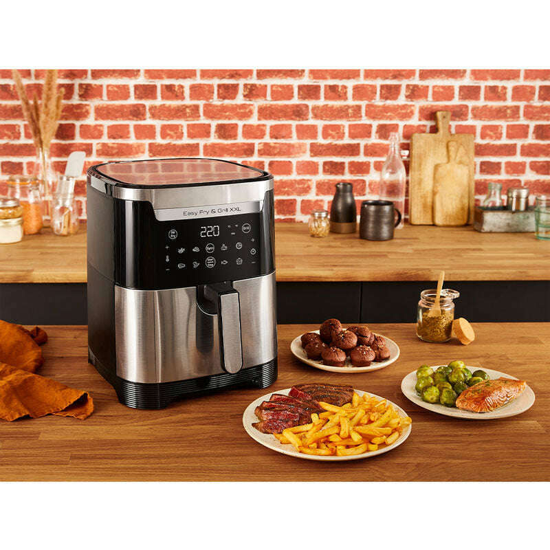 Easy Fry XXL 6.5L Stainless Steel Air Fryer Air fryer Easy Fry XXL 6.5L Stainless Steel Air Fryer Easy Fry XXL 6.5L Stainless Steel Air Fryer Tefal