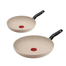 2x Essential Beige Frying pans  Induction (Frypan 24cm/ 28cm) Frying Pan 2x Essential Beige Frying pans  Induction (Frypan 24cm/ 28cm) 2x Essential Beige Frying pans  Induction (Frypan 24cm/ 28cm) Tefal
