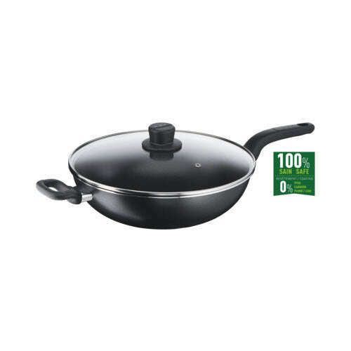 Cook Easy Wokpan + Glass Lid Wok Pan Cook Easy Wokpan + Glass Lid Cook Easy Wokpan + Glass Lid Tefal