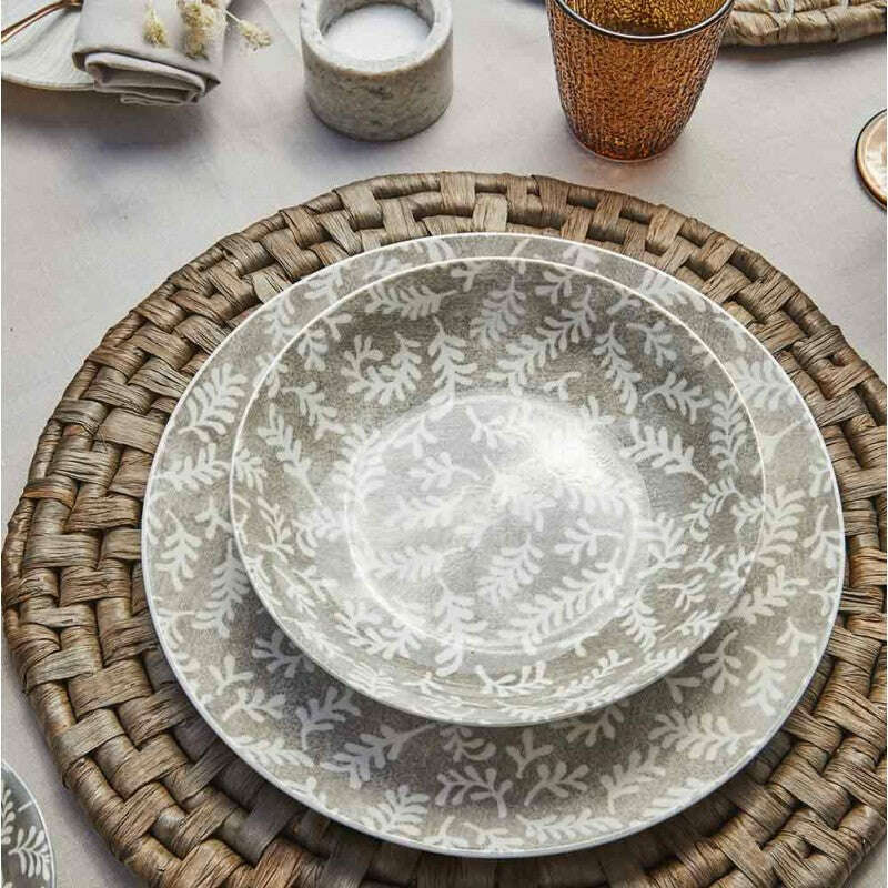 Foliage Table Set 18 Pcs Dinner Set Foliage Table Set 18 Pcs Foliage Table Set 18 Pcs Tognana