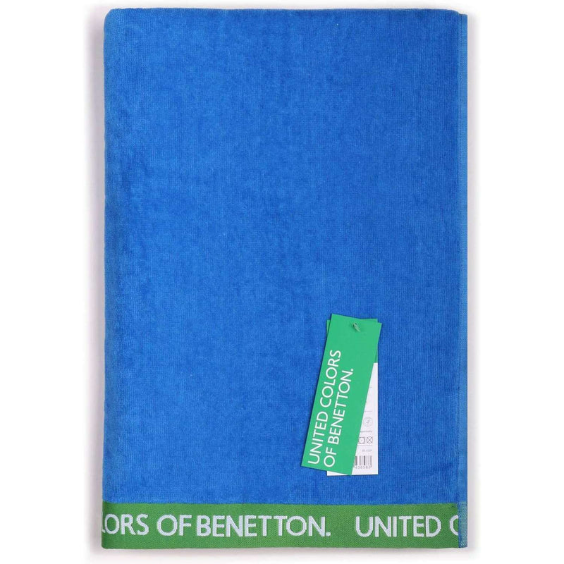 Beach Towel 90x160cm, Blue 420GSM Velour Cotton Bathroom Towels Beach Towel 90x160cm, Blue 420GSM Velour Cotton Beach Towel 90x160cm, Blue 420GSM Velour Cotton United Colors of Benetton