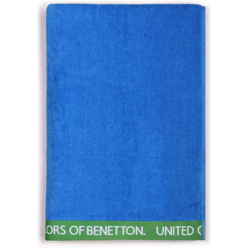 Beach Towel 90x160cm, Blue 420GSM Velour Cotton Bathroom Towels Beach Towel 90x160cm, Blue 420GSM Velour Cotton Beach Towel 90x160cm, Blue 420GSM Velour Cotton United Colors of Benetton