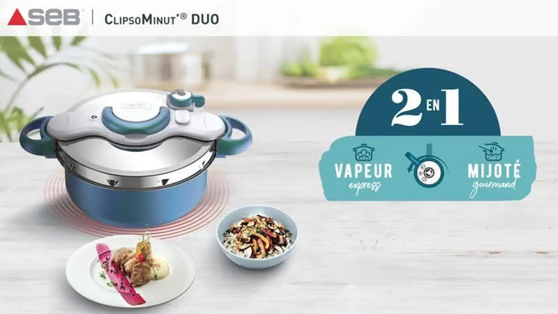 Tefal SEB ClipsoMinut’ DUO 5L Pressure cooker
