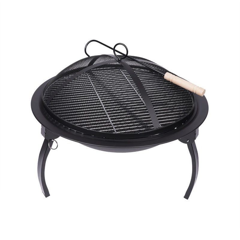 LIFESTYLE OUTDOOR FIREPIT WITH GRILL 55X55X38CM Outdoor Barbque LIFESTYLE OUTDOOR FIREPIT WITH GRILL 55X55X38CM LIFESTYLE OUTDOOR FIREPIT WITH GRILL 55X55X38CM LifeStyle