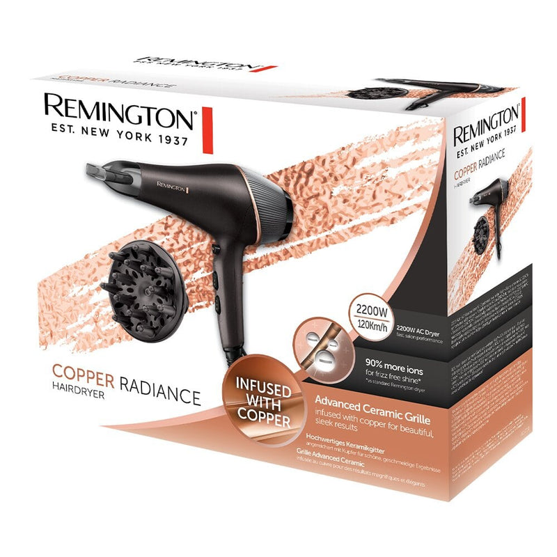 Copper Radiance AC Hair dryer Hair Dryers Copper Radiance AC Hair dryer Copper Radiance AC Hair dryer Remington