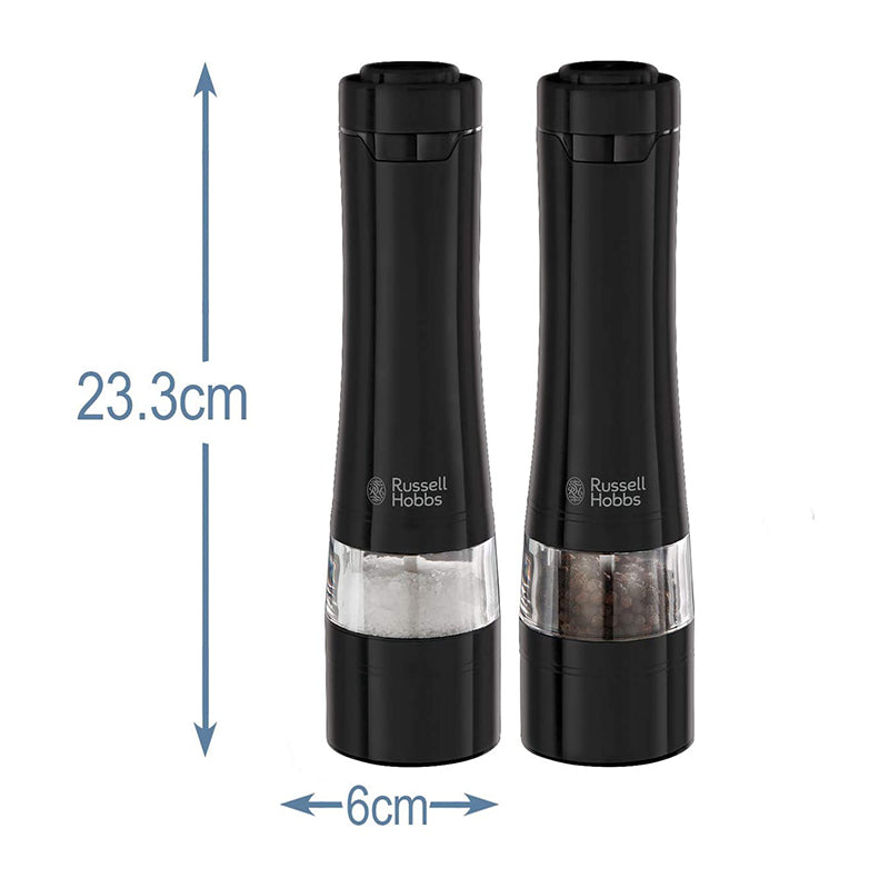 Electric Salt and Pepper Mill Set Salt&Pepper Electric Salt and Pepper Mill Set Electric Salt and Pepper Mill Set Russell Hobbs