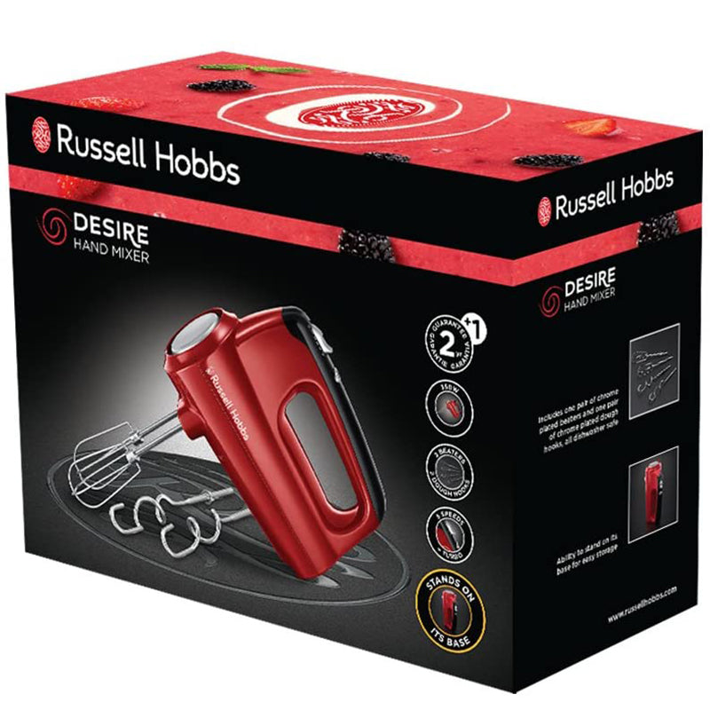 Desire Red  Hand Mixer Cake Mixer Desire Red  Hand Mixer Desire Red  Hand Mixer Russell Hobbs