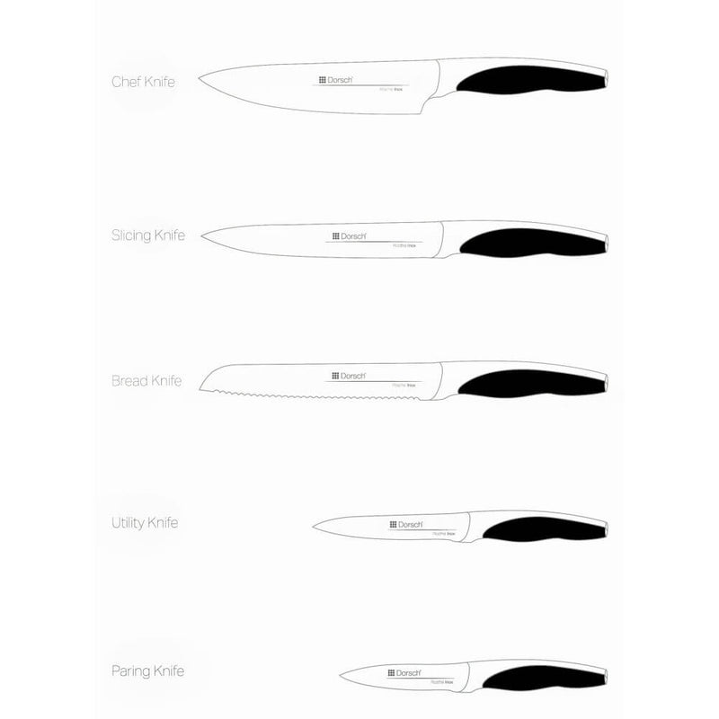 Curve Knifes 6 Pcs Set Kitchen Knives Curve Knifes 6 Pcs Set Curve Knifes 6 Pcs Set Dorsch