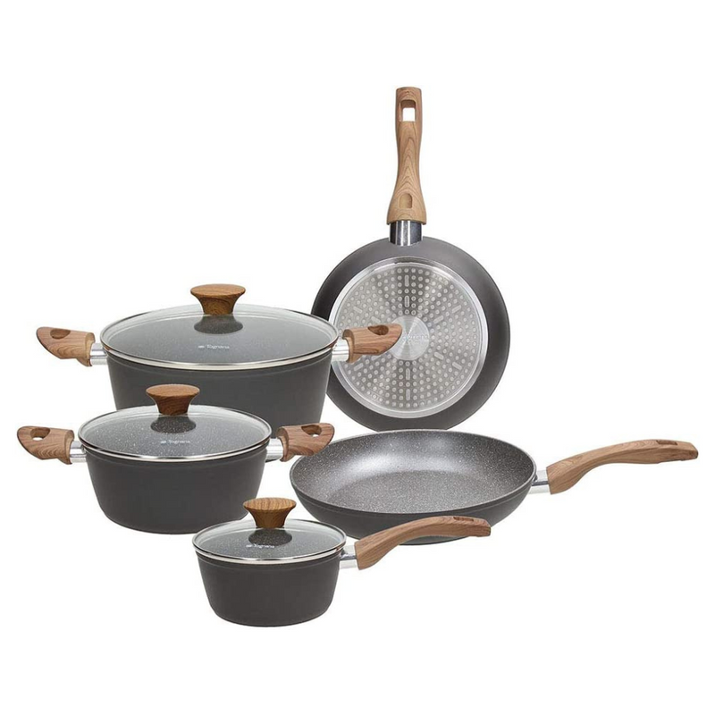 8-Piece Great Stone Forged Aluminium Cookware Sets 8-Piece Great Stone Forged Aluminium 8-Piece Great Stone Forged Aluminium Tognana