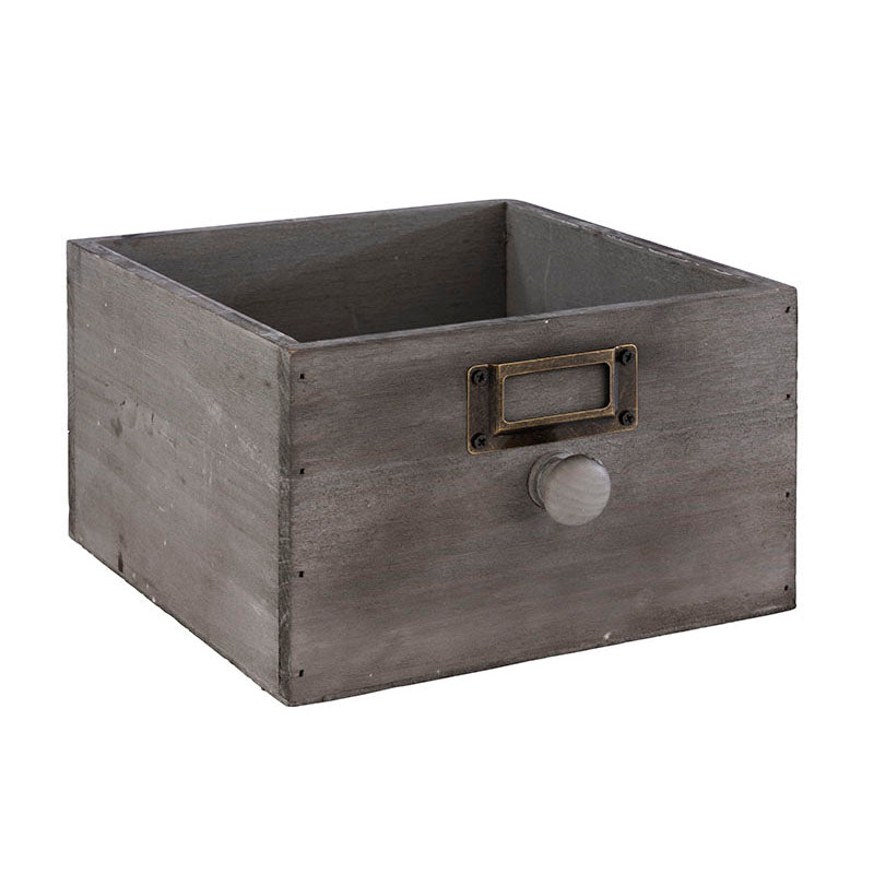 Square Vintage Wood Box