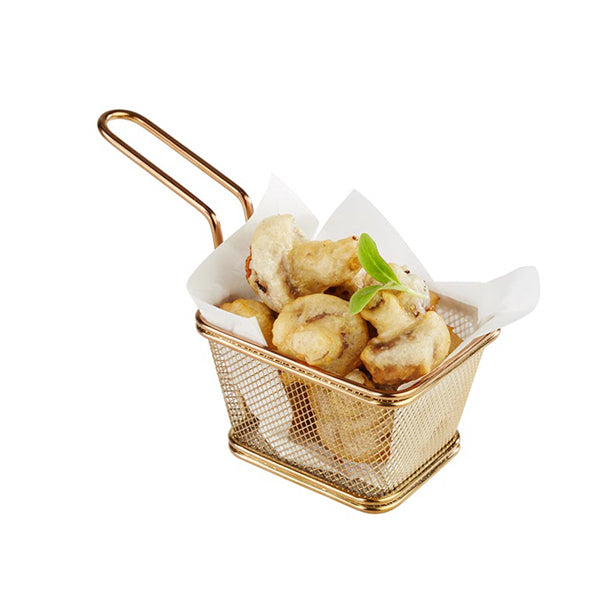 Fry Basket- Gold- Rectangular