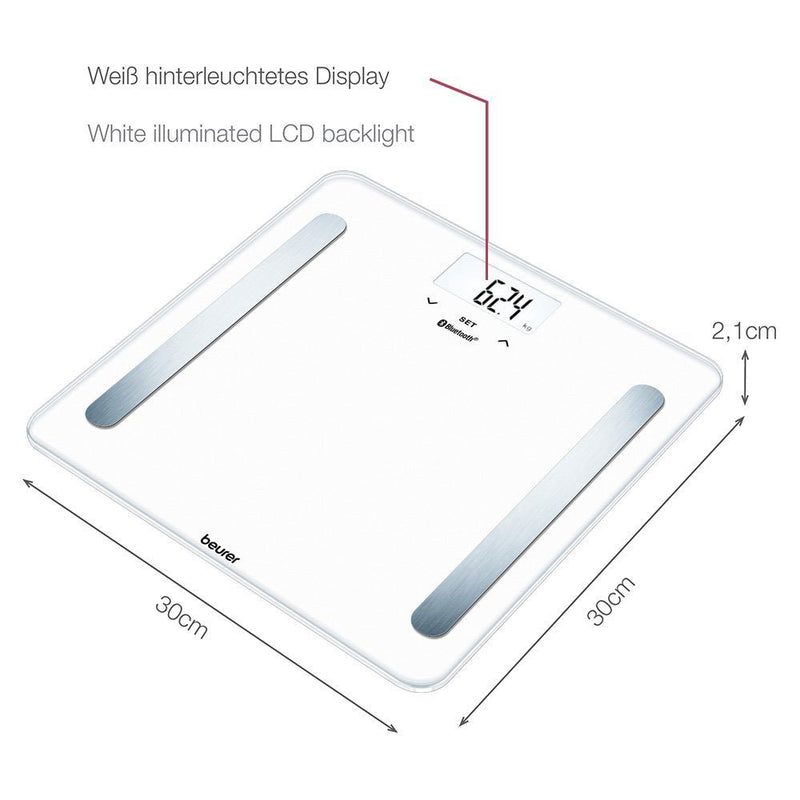 Body Composition Scale In Pure Black & White Body Weight Scales Body Composition Scale In Pure Black & White Body Composition Scale In Pure Black & White Beurer