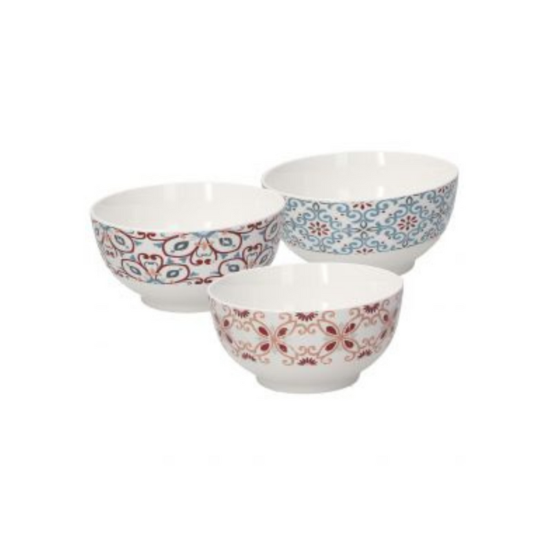 Set of 3 Bowls 14cm - Iris Ribeira Bowls Set of 3 Bowls 14cm - Iris Ribeira Set of 3 Bowls 14cm - Iris Ribeira Tognana