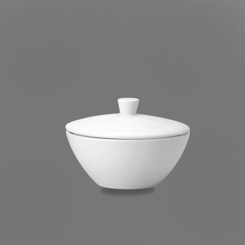 Round Open Sugar Bowl With lid The Chefs Warehouse by MG Round Open Sugar Bowl With lid Round Open Sugar Bowl With lid The Chefs Warehouse by MG