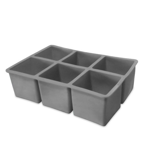 Square Ice Cube Tray - Rubber Gray ice cube tray Square Ice Cube Tray - Rubber Gray Square Ice Cube Tray - Rubber Gray The Chefs Warehouse by MG
